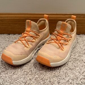 On Kids Sneakers - Orange and Cream